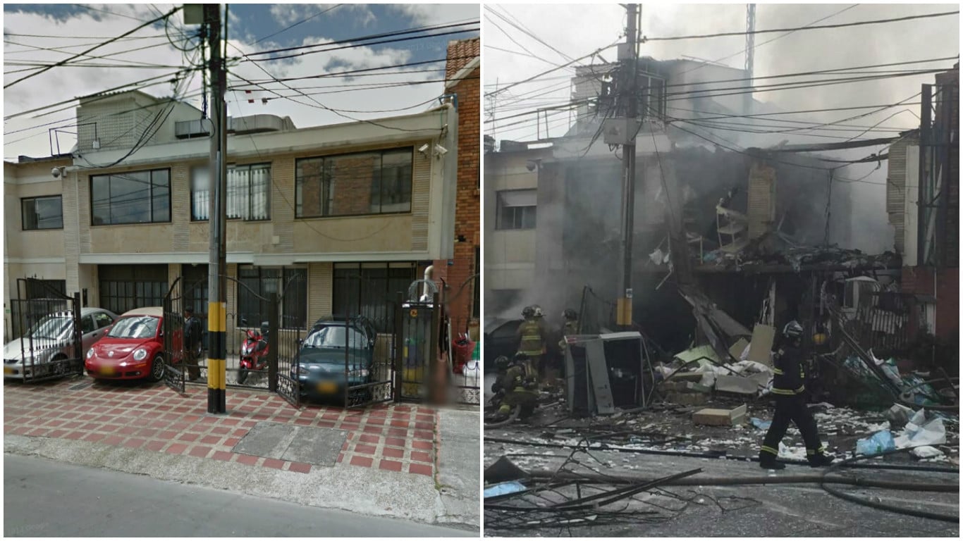 Explosión en el barrio Galerías en Bogotá