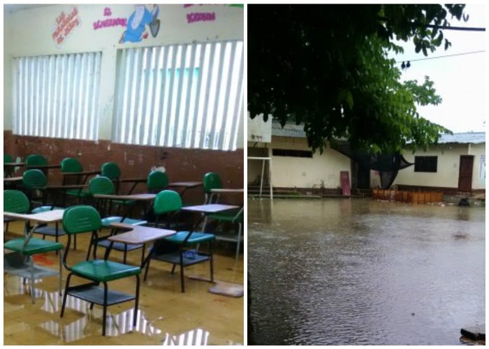 Estudiantes en El Bagre tienen que huir cada vez que llueve