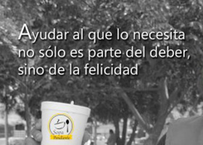 'Sopa pendiente', una campaña que consigue comida para los habitantes de calle