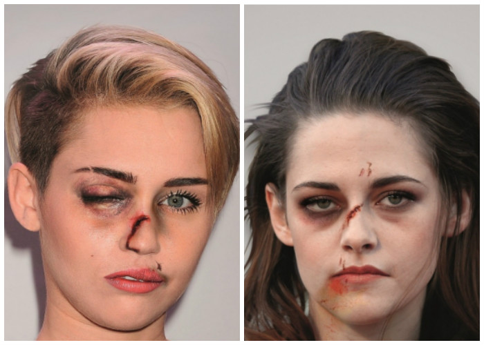 Los rostros de las famosas maltratadas