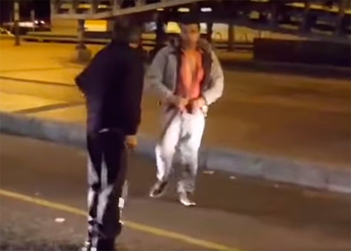 En video: A machete se fueron estos taxistas en el norte de Bogotá