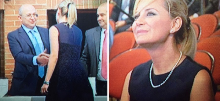 Natalia Springer recibe condecoración de la Fiscalía General de la Nación