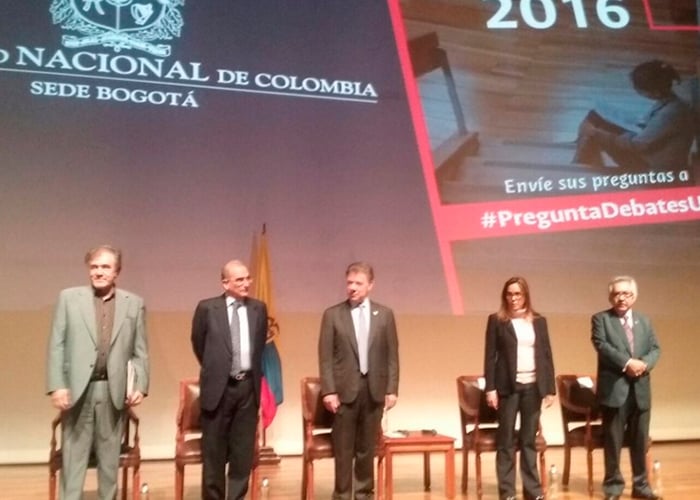 En video: con este abucheo los estudiantes de la Nacional recibieron al presidente