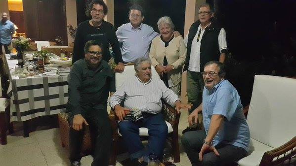 El encuentro de los negociadores de las FARC con Mujica y Lucía