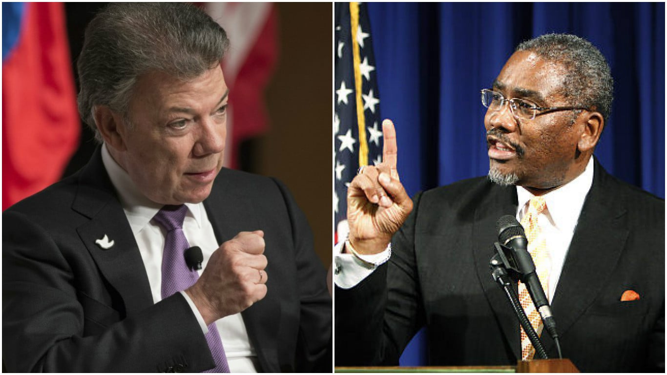 Metida de patas de Santos con los afros en su viaje a Washington