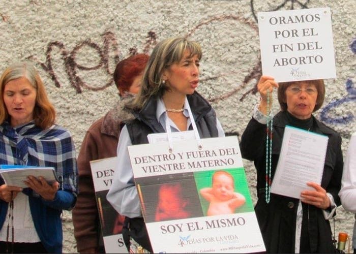 La cruzada contra el aborto en el barrio Teusaquillo