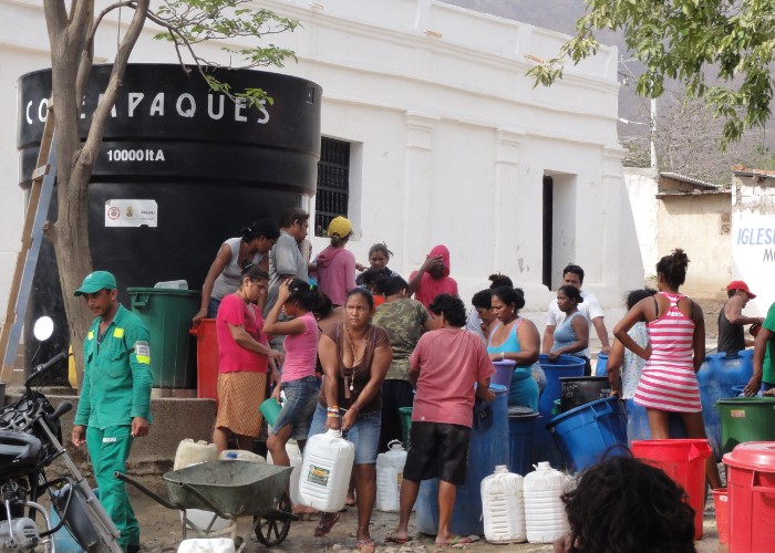 La bendita agua en Santa Marta