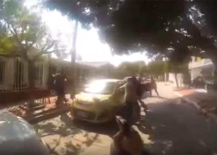 En video: balacera grabada en GoPro entre Policía y delincuentes en Barranquilla