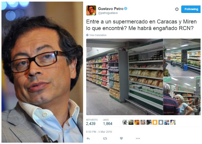 “Quiero que Petro me diga dónde vio Pañales en Caracas”