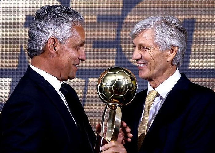 La Selección Colombia jugando en la Copa Libertadores