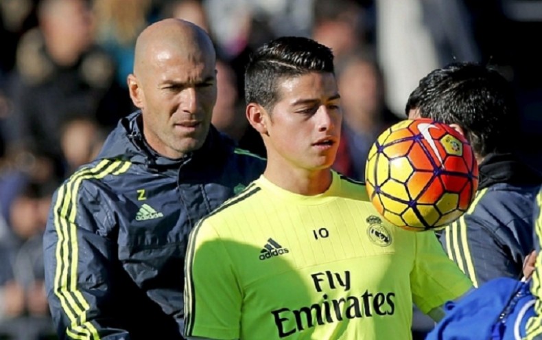 La bronca que Zidane le tiene a James