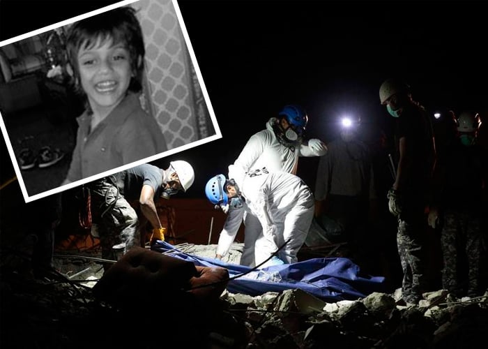 El niño colombiano sepultado por el terremoto estaba abrazado a su padre