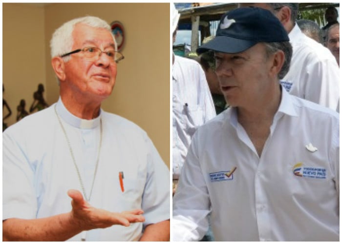 El vainazo del Obispo de Buenaventura al Presidente Santos