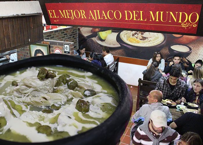 El mejor ajiaco del mundo está en La Candelaria