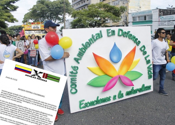 Águilas Negras declaran objetivo militar a líderes del Tolima