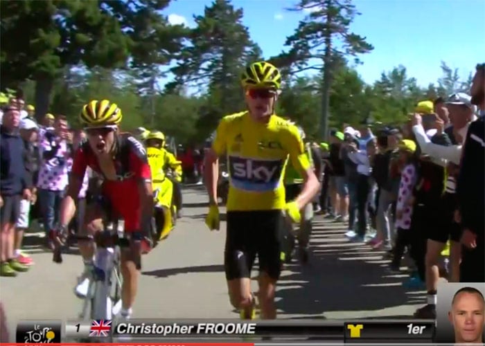 Video: La estrellada de Froome que (ahora) desfavorece a Nairo Quintana en el Tour de Francia