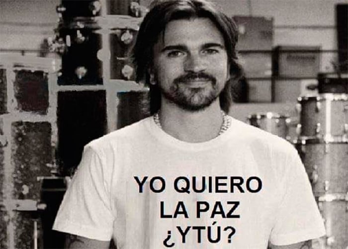 Reclamo de Juanes por el uso de su imagen en la campaña del NO al plebiscito