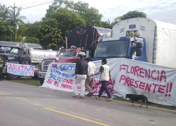 El Paro Camionero pone en peligro la economía del Caquetá