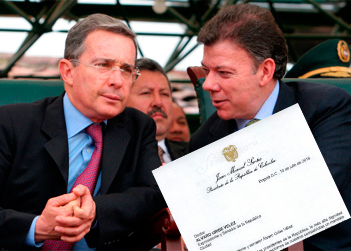 Con esta carta personal Santos busca reconciliarse con Uribe