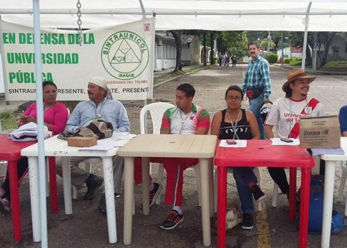 Huelga de hambre triestamentaria en la Universidad del Tolima