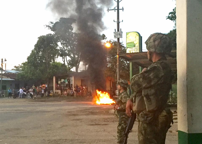 Se agrava la situación en el Caquetá: fuertes disturbios en rechazo a las petroleras