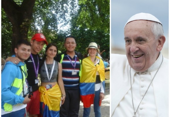 La travesía de 500 colombianos para encontrarse con el Papa Francisco en Polonia