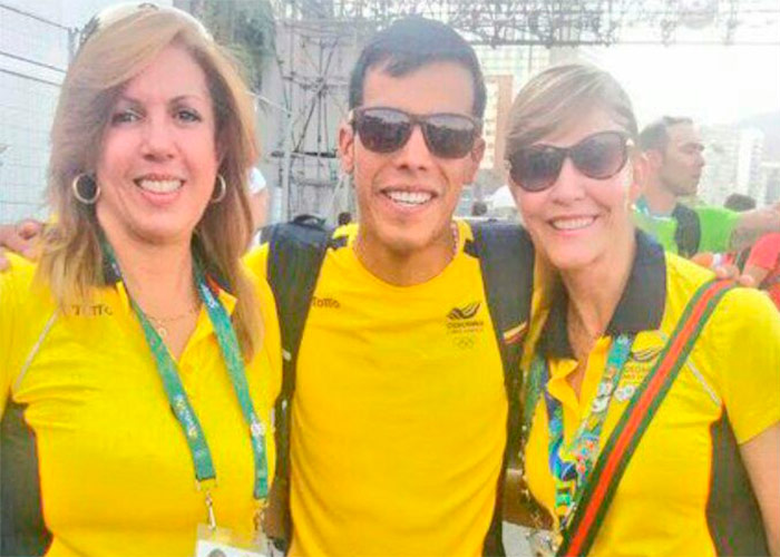 Madrina y ahijada política juntas en los Olímpicos