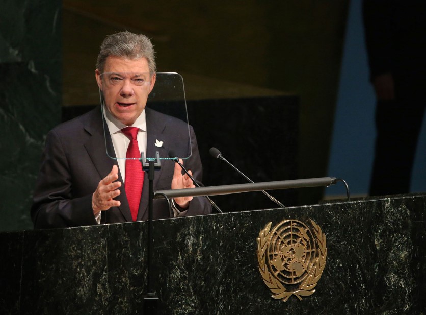 “Vengo a la ONU para anunciar que la guerra en Colombia ha terminado”: Santos