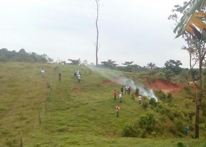 ESMAD arremete contra campesinos del Caquetá