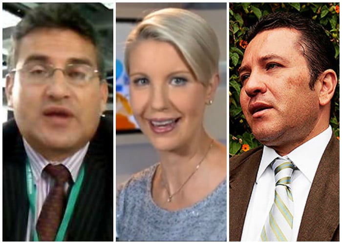 Claudia Gurisatti en la mitad de un agrio debate entre periodistas