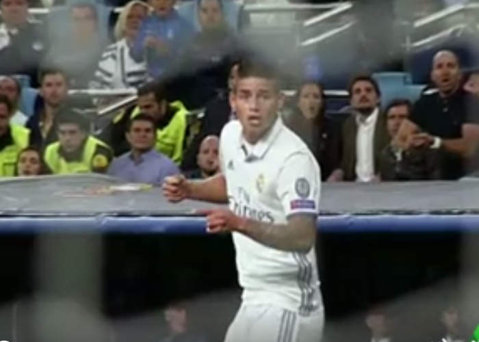 En video: James vuelve a poner de rodillas al Bernabeu