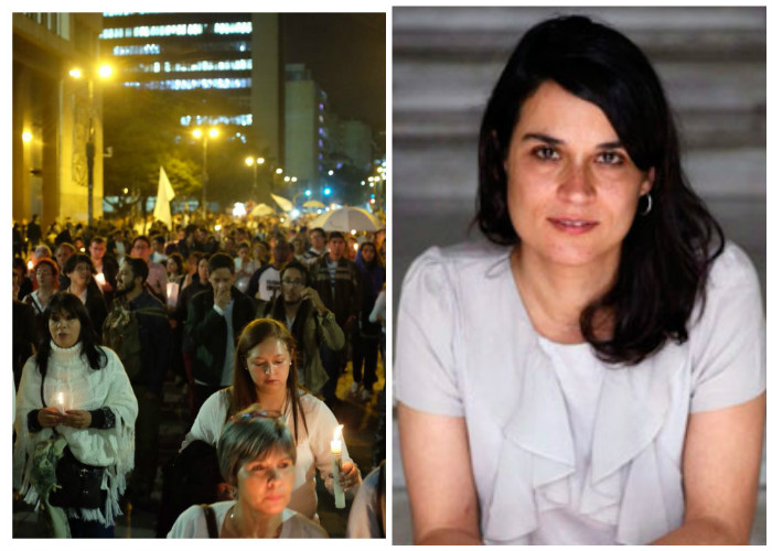 Carolina Sanín advierte, con ironía, sobre la inutilidad de la marcha de la paz