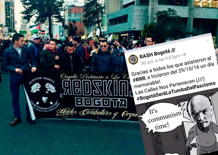 A bate, puños y cuchillo, izquierdistas radicales acorralaron la marcha del NO