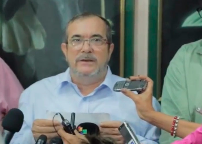 Timochenko ratifica su voluntad de paz