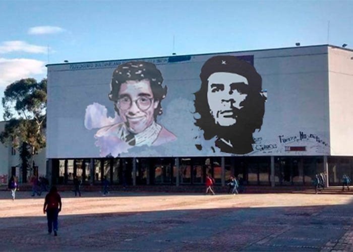 ¿El Che o Jaime Garzón en el mural de la U. Nacional?