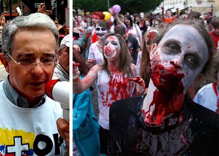 Los muertos en vida que se le atravesaron a la marcha del NO