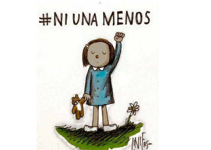 #NiUnaMenos acá, en Argentina y en el mundo entero