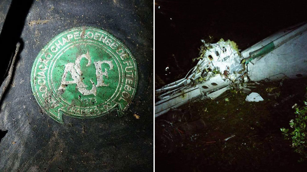 Se estrella el avión donde venía el Chapecoense, el rival de Nacional en la final de la Suramericana