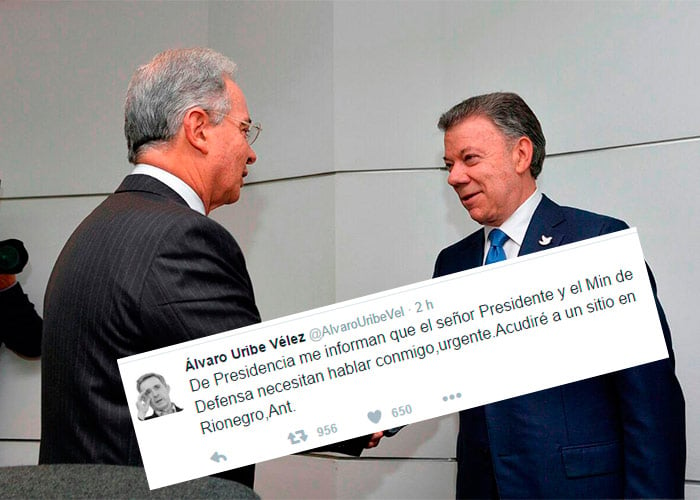 Reunión Santos-Uribe en Rionegro tendría un propósito: afinar el Acuerdo de La Habana