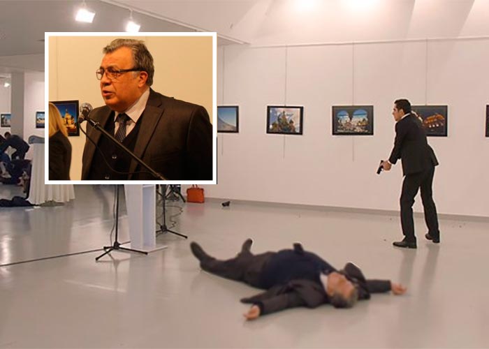 En video quedó registrado el asesinato del embajador ruso en Turquía