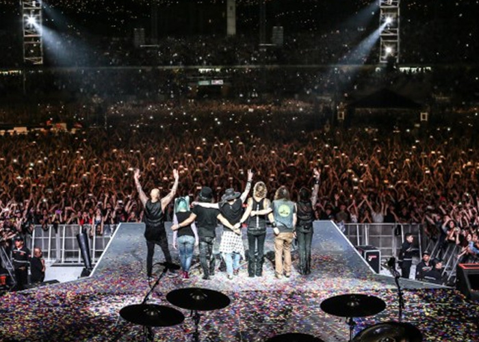 La noche de Guns N' Roses en Medellín
