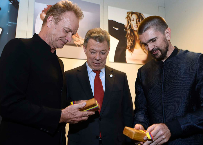 El concierto en honor al Nobel de paz Juan Manuel Santos