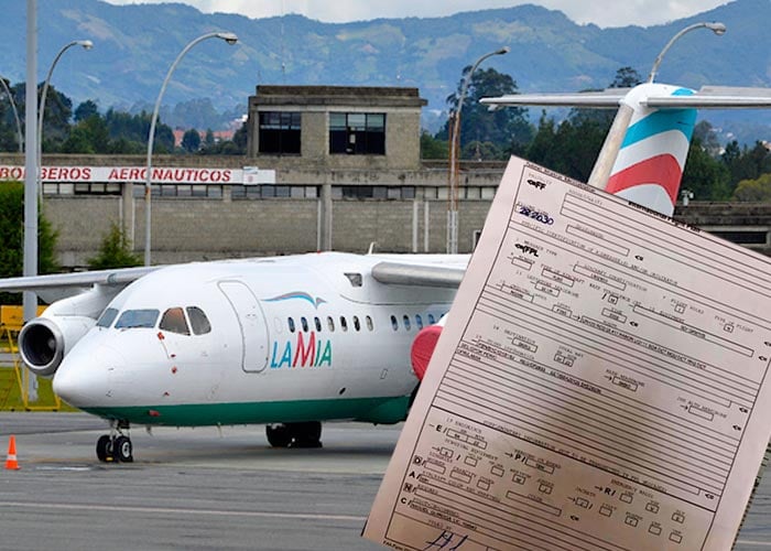 FOTO: Este es el plan de vuelo del avión de LaMía que traía al Chapecoense. 5 inconsistencias