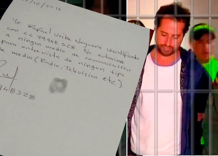 Primera carta de Rafael Uribe Noguera desde La Picota