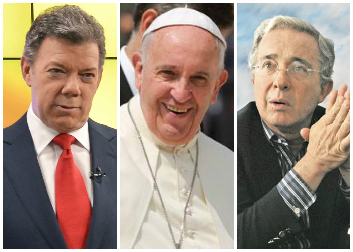 El Papa buscó acercamiento entre Santos y Uribe