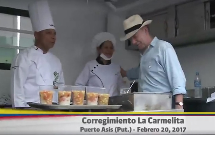 Video: el show a Santos en la zona veredal de La Carmelita en Putumayo