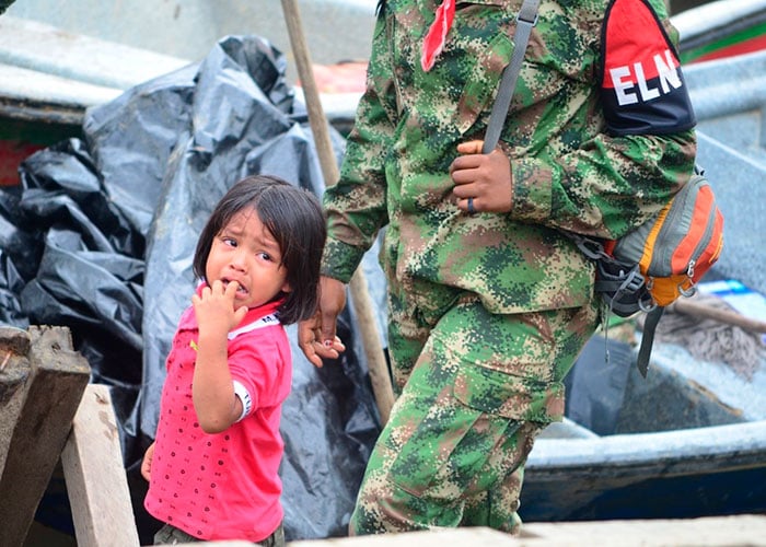 El pequeño Elmer y su vida en el Frente de Guerra Occidental del ELN en Chocó