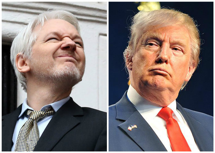 A Julian Assenge no le aterra Trump