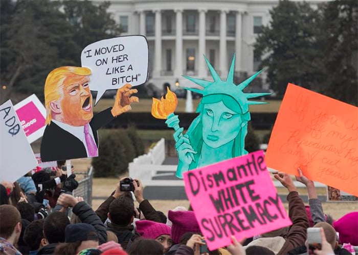 ¡Vivan las marchas de las mujeres contra Trump!