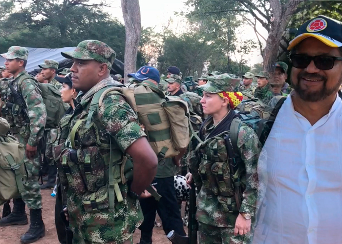 VIDEO: La marcha de Iván Márquez con su tropa en El Conejo, Guajira